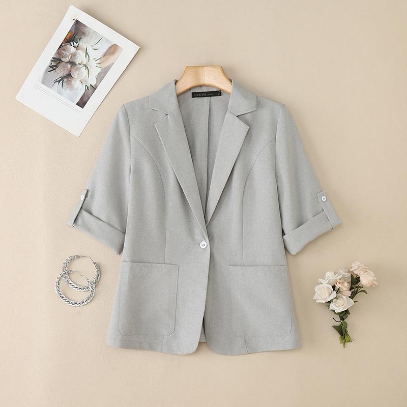 ZANZEA Womens Summer Casual Short Sleeve Cardigan Blouse