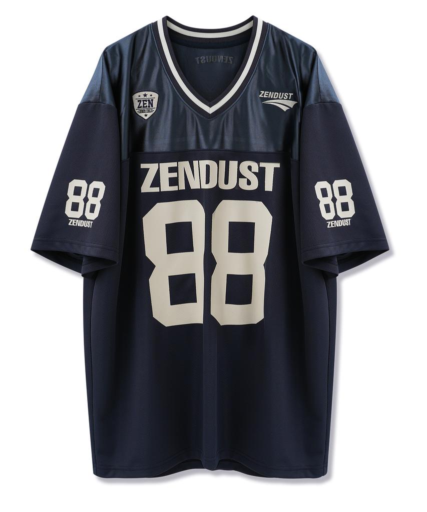ZENDUST Chrome Play Football Jersey T-Shirt Black