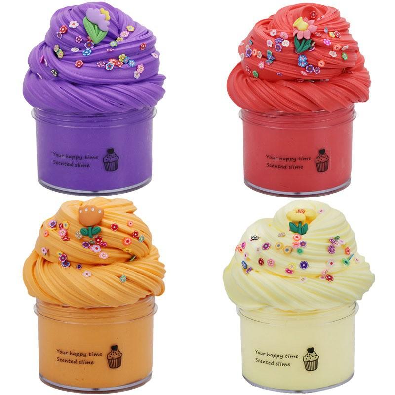 Slime Set with 4-Pack Butter Slimes Soft Slime Toys Safe Color Toys Super Soft and Non-Stick DIY Surprise Slimes