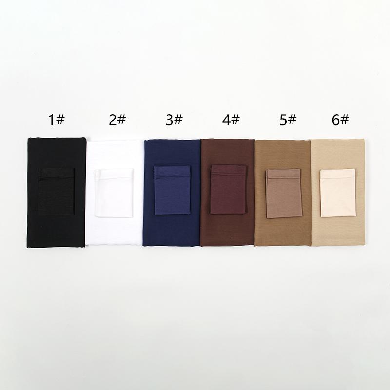 2 Pcs Set Cotton Rayon Modal Hijab Matching Color Jersey Cap Plain Cotton Muslim Women Scarf Shawl Turbante Femenino 85*185cm