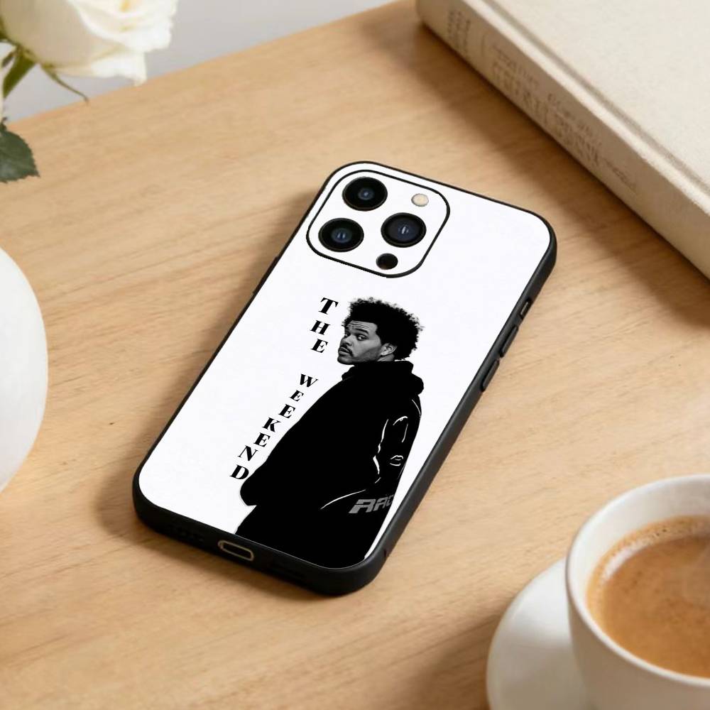 The Weeknd  Phone Case For iPhone 17 16 15 14 13 12 Max Plus Silicone Black Cover