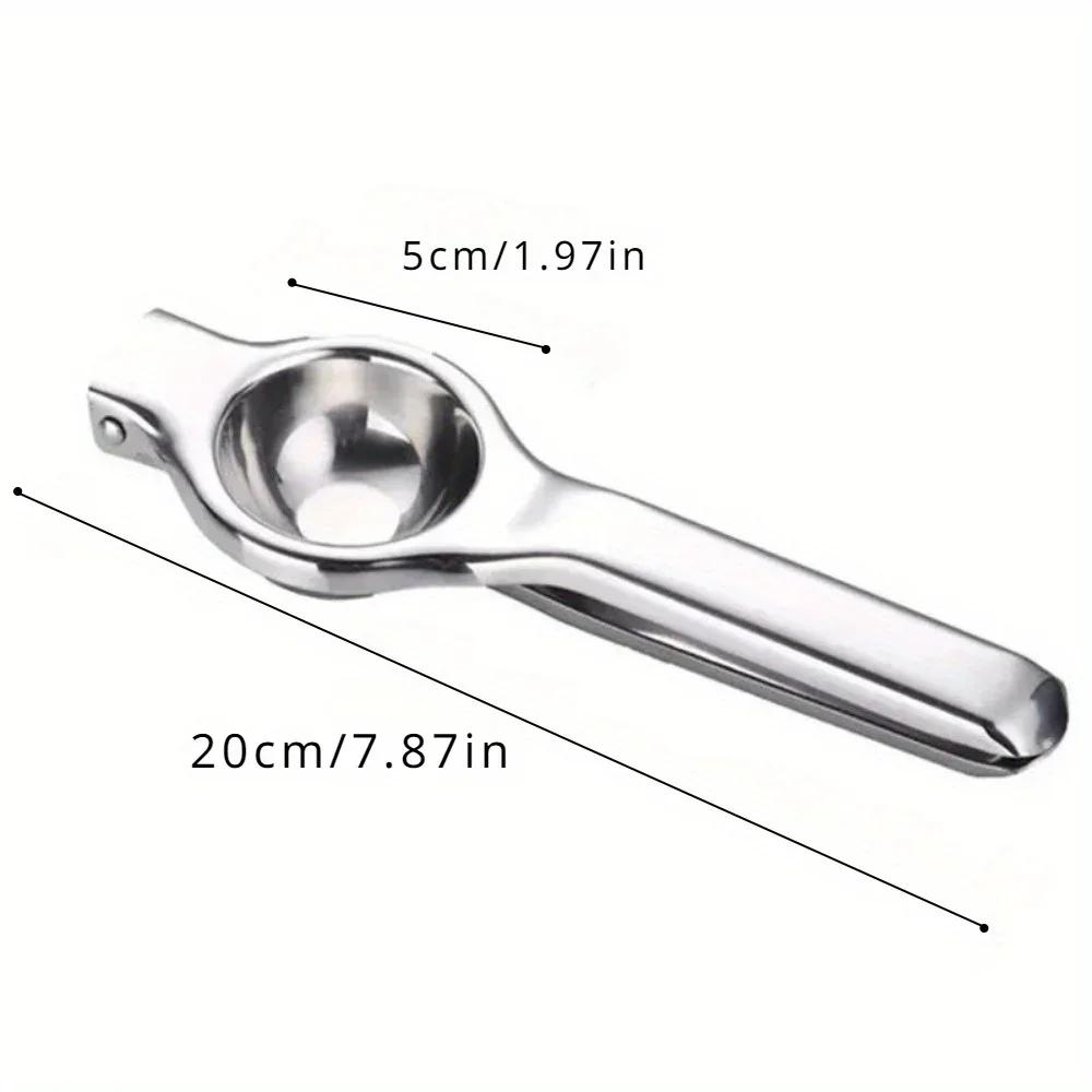 1PC Lemon Juicer Manual Juicer Orange Household Lemon Clamp Fruit Squeezing Kitchen Accessories серебряный
