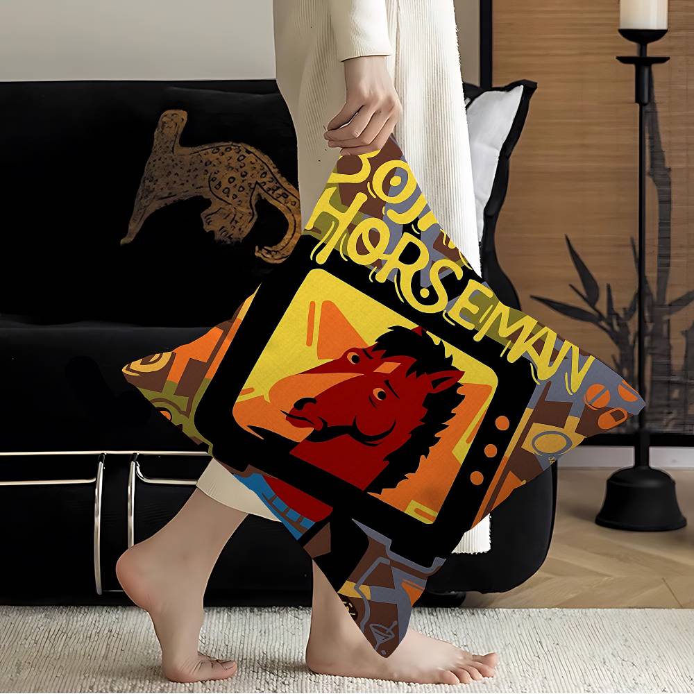 

BBoJack Anime Horseman Pillow Gift Home Office Decoration Pillow Bedroom Sofa Car Cushion CoverPillow Case 30x30 cm