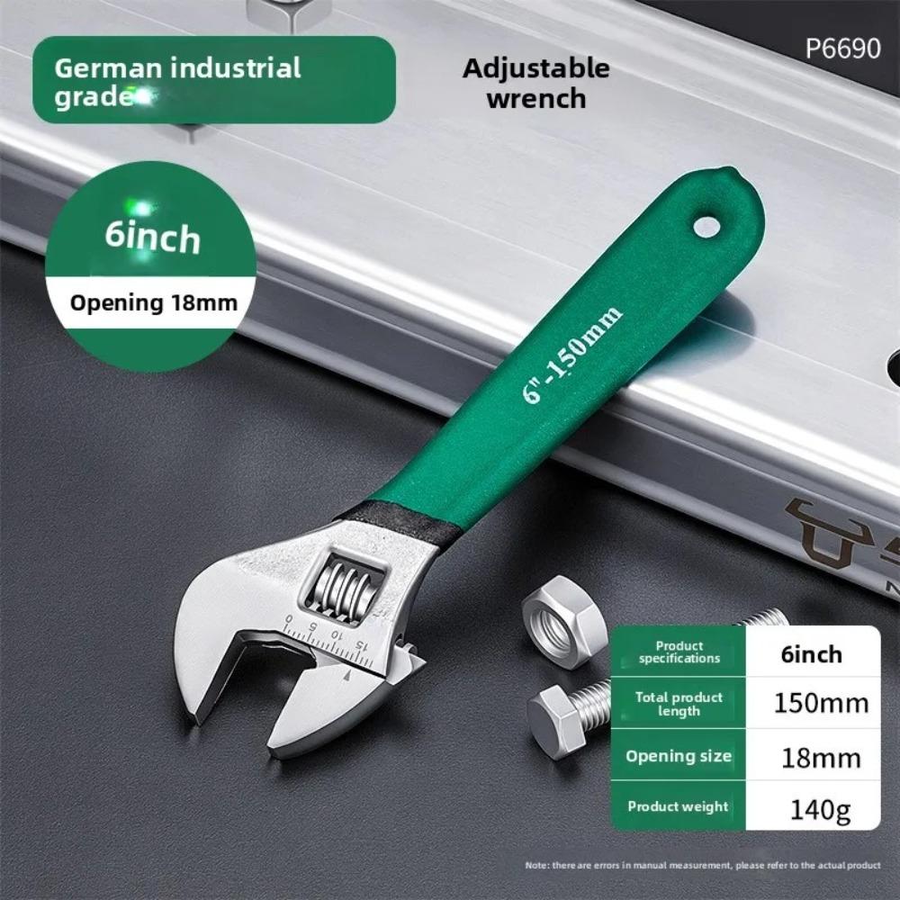 

Adjustable Adjustable Wrench Chrome Vanadium Steel Hand Tools Professional Spanner Household 6inch