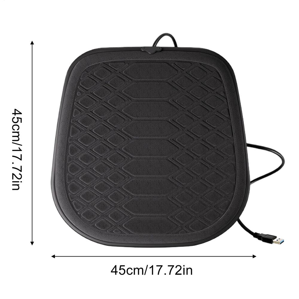 

Car Seat Cushions For Driving Automotive Interior Accessories Winter Auto Seat Mat For Urban Driving Daily Commute Road Trips Silvers fox velvet&Four Seasons чорний