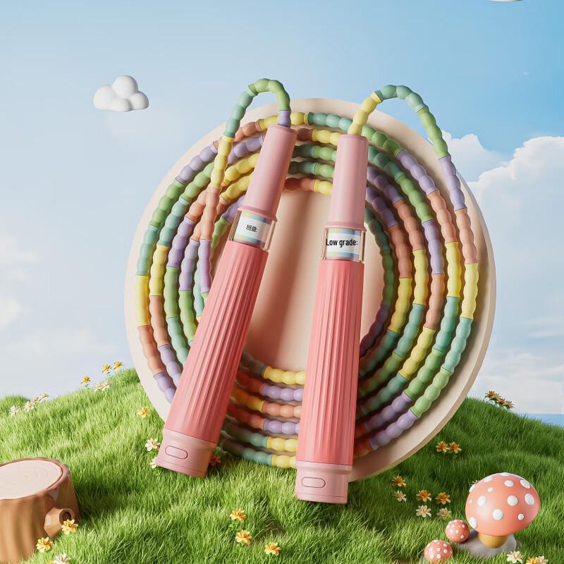 WEZHO Kids Adjustable Bamboo-Knot Jump Rope 3-Pack