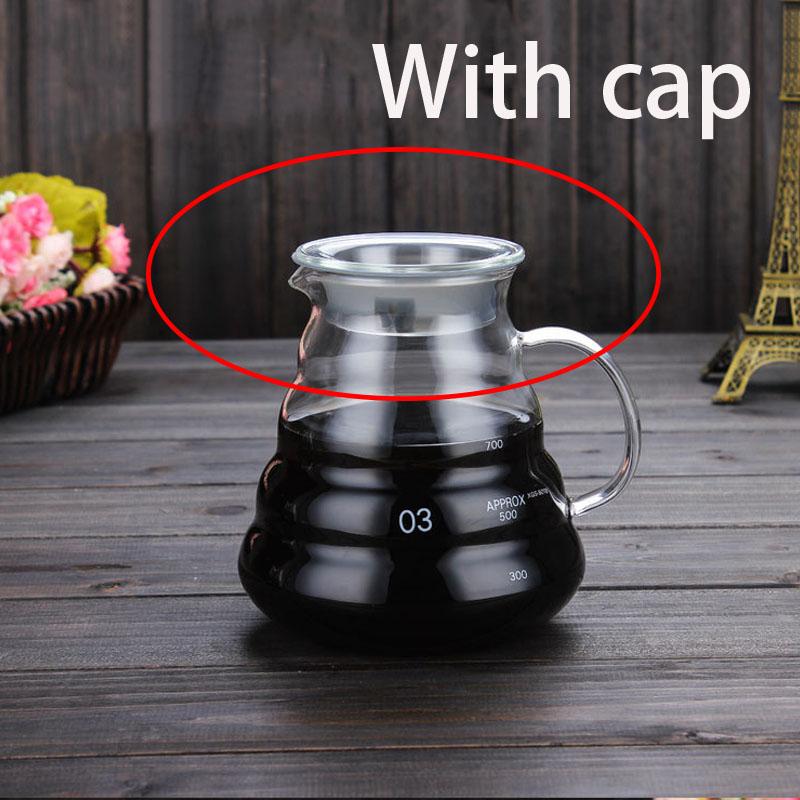 Glass Coffee Pot Cloud Shaped Coffee Kettle Reusable Coffee Pot Heat Resistant Teapot Coffee Utensils 360/600/800ml