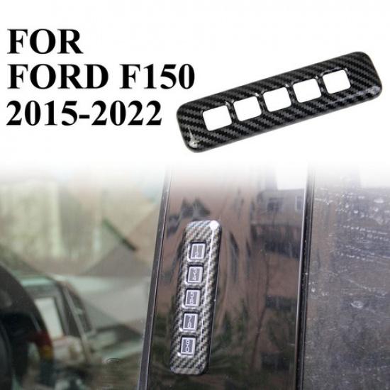 

Carbon Fiber Style Truck Pillar Post Keypad Triple Trim Cover For Ford F-150