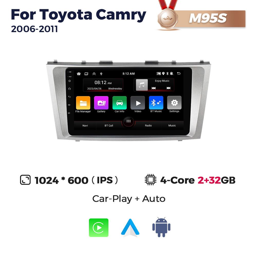 Navifly 2Din Android Car Radio For Toyota Camry 7 XV 40 50 2006-2011 Multimedia Video Player GPS Carplay Auto Stereo Head Unit