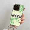panda Phone Case For iPhone 17,16,15,14,13,12,11 Plus,Pro Max,XS,Colorful Silver Phone case Funda Cover
