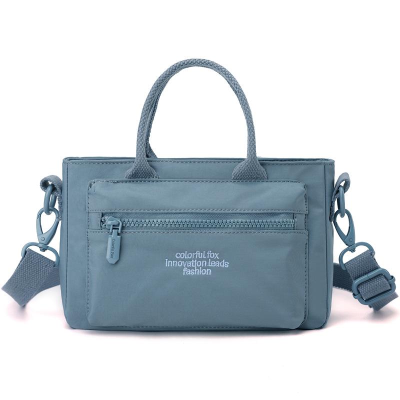 

Женская сумка кроссбоди новая модная в иностранном стиле маленькая сумка на одно плечо для ношения в руке нейлоновая маленькая сумка-саквояж тканевая сумка