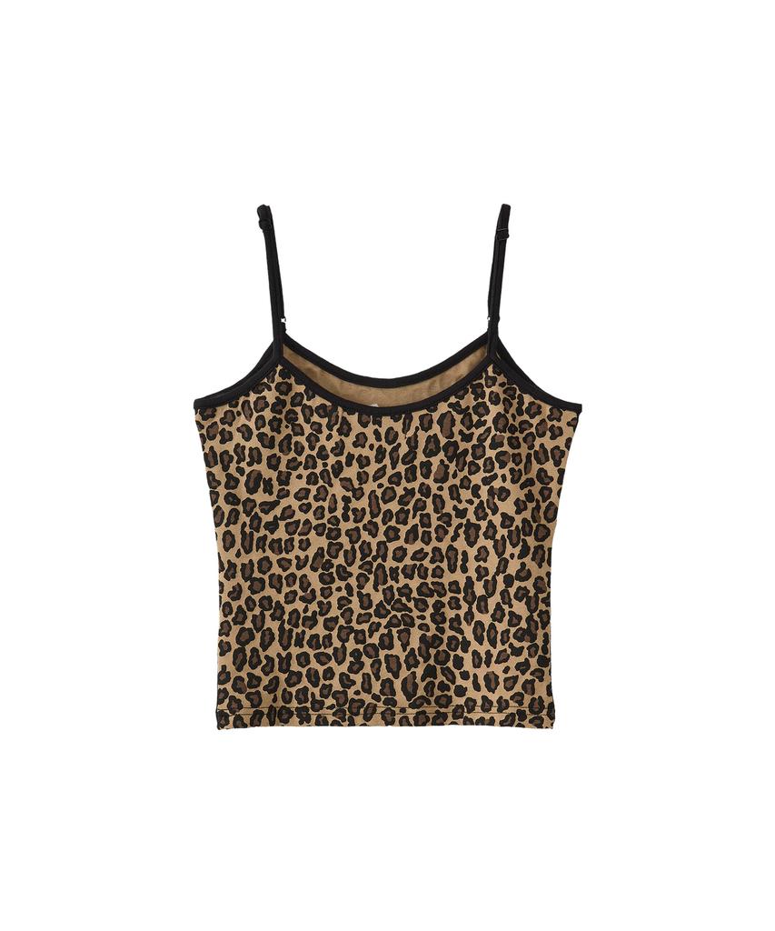ARCLIVE Color Block Leopard Sleeveless (Brown)