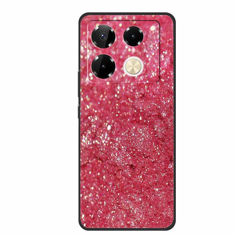 For Infinix Note 40 Pro 5G Case TPU Soft Silicone Cover Phone Cases for Infinix Note 40 40pro 4G Flowers Lovely Coque Fundas