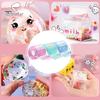 Bandă Baloane Elasticitate Ridicată 1 Set 300CM Jucărie Nano cu Baloane, Stickere Farmec, Gonflator, Pensetă DIY, Adeziv, Kit Amuzant pentru Ameliorarea Stresului și Meșteșuguri Copii