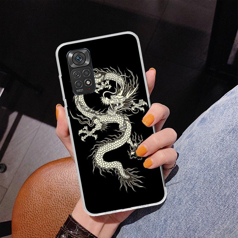 Asian Dragons Animal Tattoo Phnoe Case for Phnoe Case for Xiaomi Redmi Note 15 14 14S 13 Pro Plus 12 12S 11S 11E 10S 10 11T 5G U