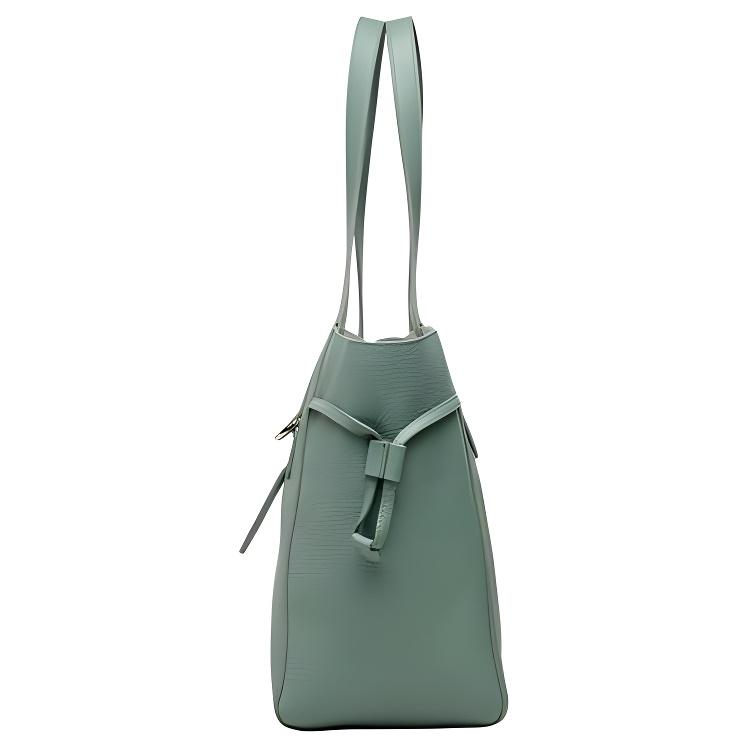 New Furla Net Collection Grain Calfskin Basket Bag, One Shoulder Handbag Medium Women's Pea Green BZT0FUA-HSF000-1996S