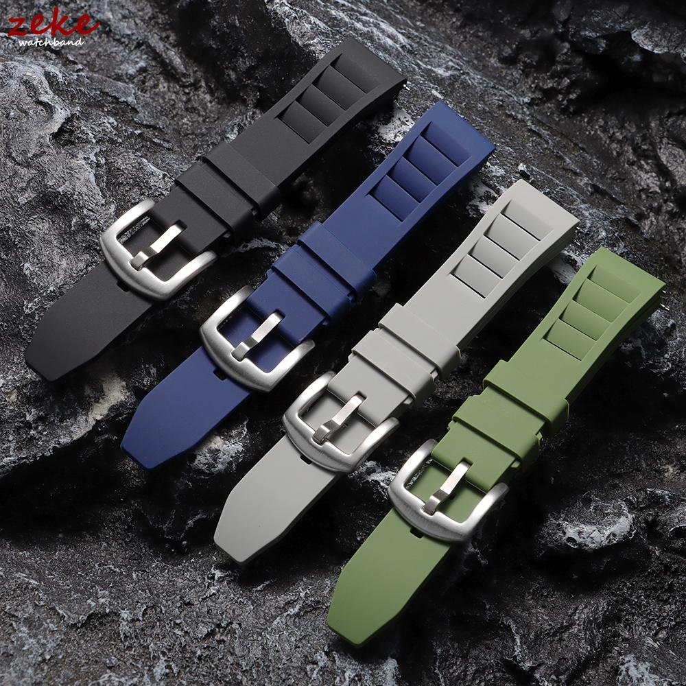 Weiches Silikon Uhrenarmband Schnellverschluss 20mm 22mm Uhrenarmbänder Sport Wasserdicht Armband für Richard Mille Tauchen Gummiarmband Gürtel