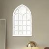 Arched Accent Minimalism Windowpane Arch Mirror Decorative Wall for Fireplace Mantel
