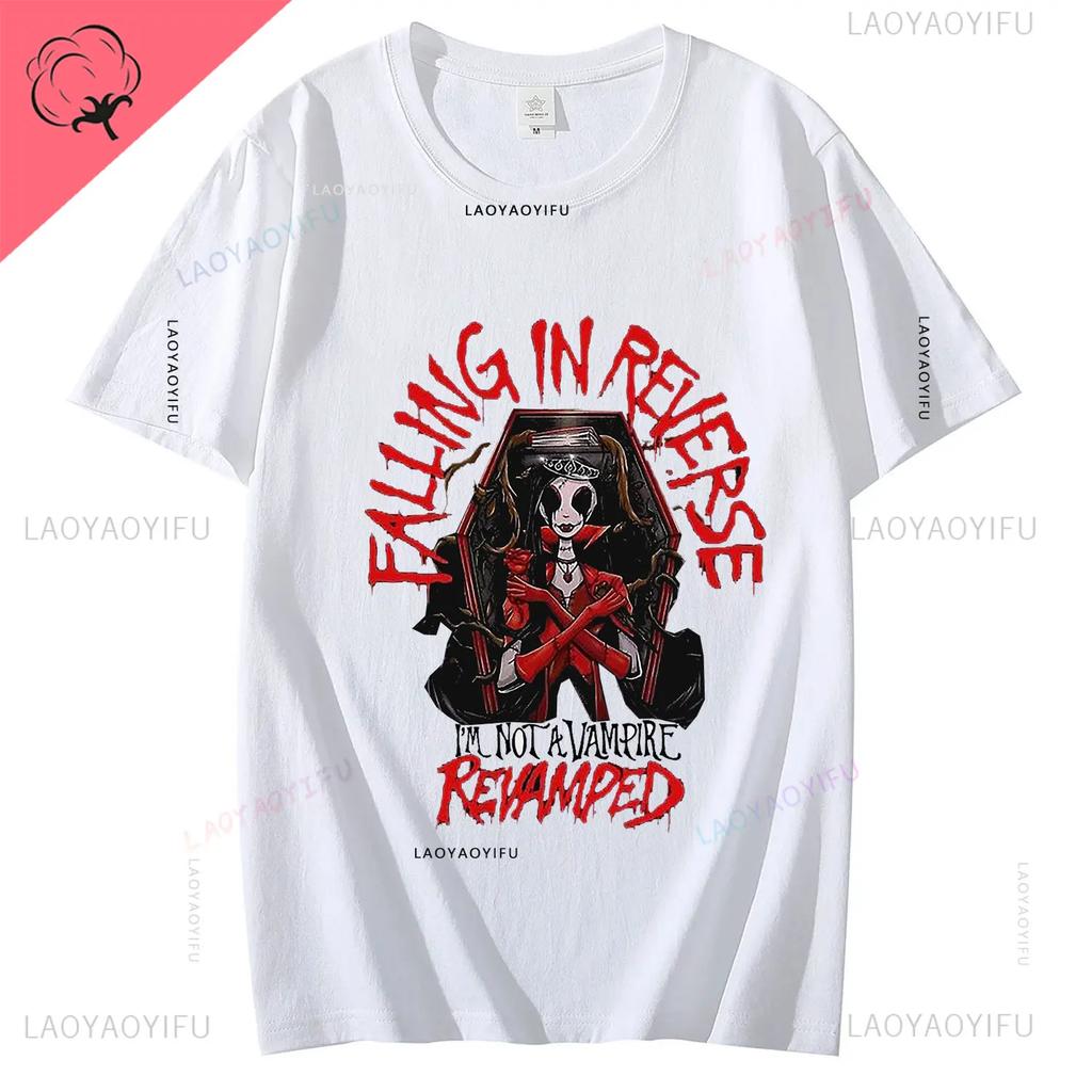 Rock Band Falling In Reverse Official Merchandise The Death Shirt Accessories Men Women Cotton Novelty T-shirt Short Sleeve Tee