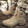39-47 Men's Plus Size Anti Slip and Wear-resistant Trendy Outdoor Combat Boots Outdoor High Top Workwear Boots Casual Military Boots