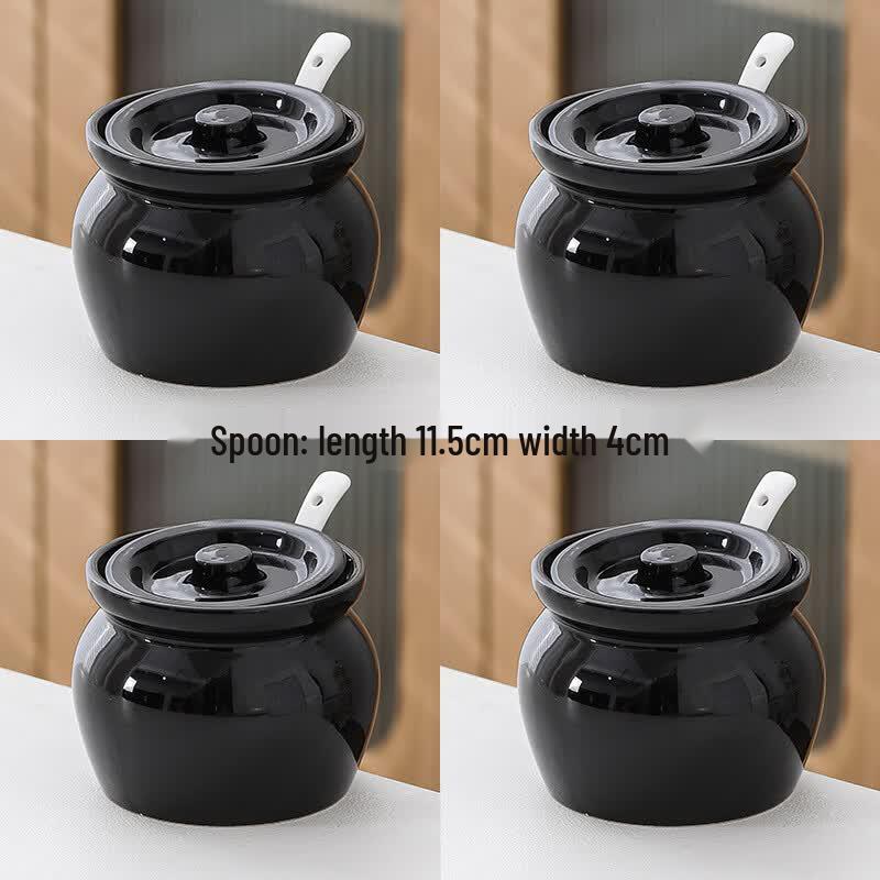 Ru Han Ceramic Individual Steaming & Stewing Pots with Spoons