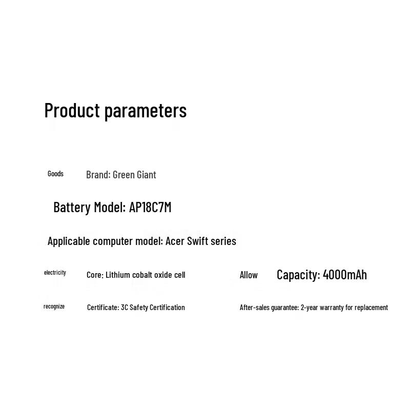 Llano AP18C7M Laptop Battery for Acer Swift 3/5