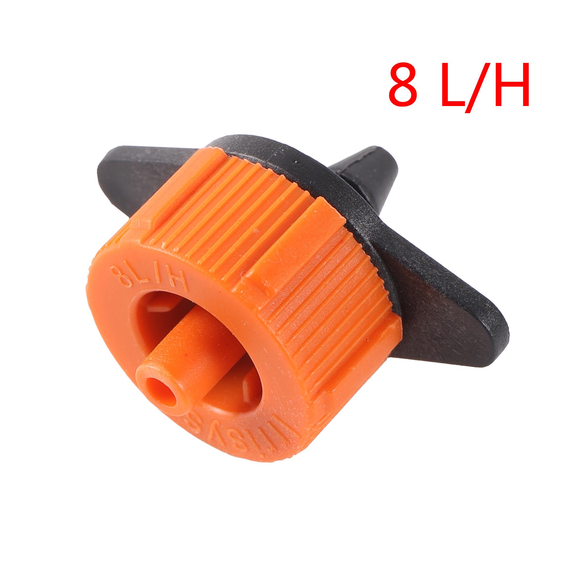 

4L 8L Steady Flow Dripper Water Pressure Detachable Compensating Drippers Water-saving Irrigation Nozzle Water Splitter Emitter