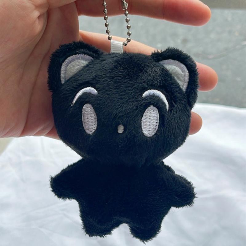 1pc Cartoon Cheetah Lee Doyoung Mark Same Plush Keyrings Q Styles Mini Gomdo Lee Taeyong Keychains Key Rings Bag Pendants