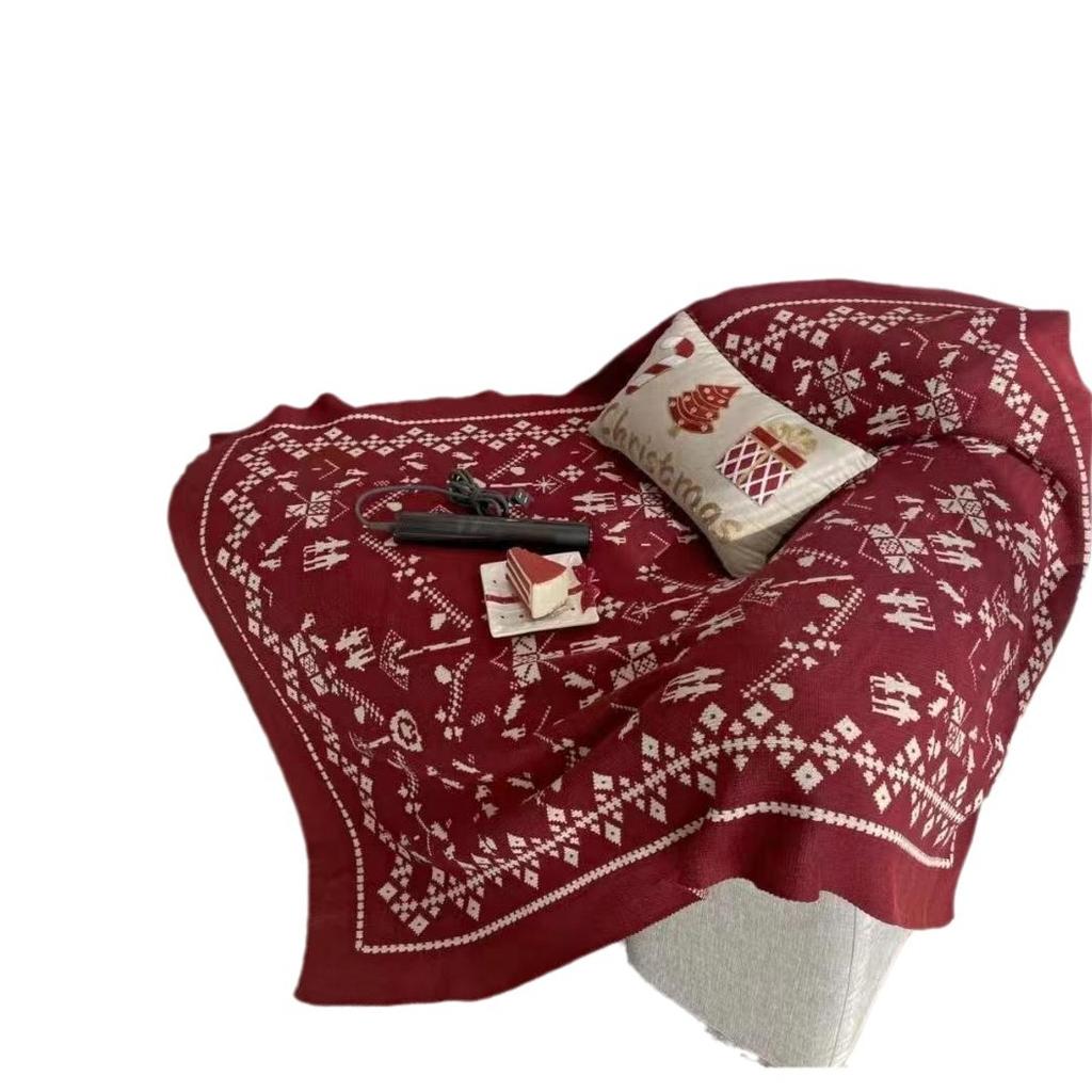 Sofateppe Julevindteppe Kontorlurteppe Sjal Klimaanleggteppe B&B Dekorativ seng Ta et sengeshåndkle.