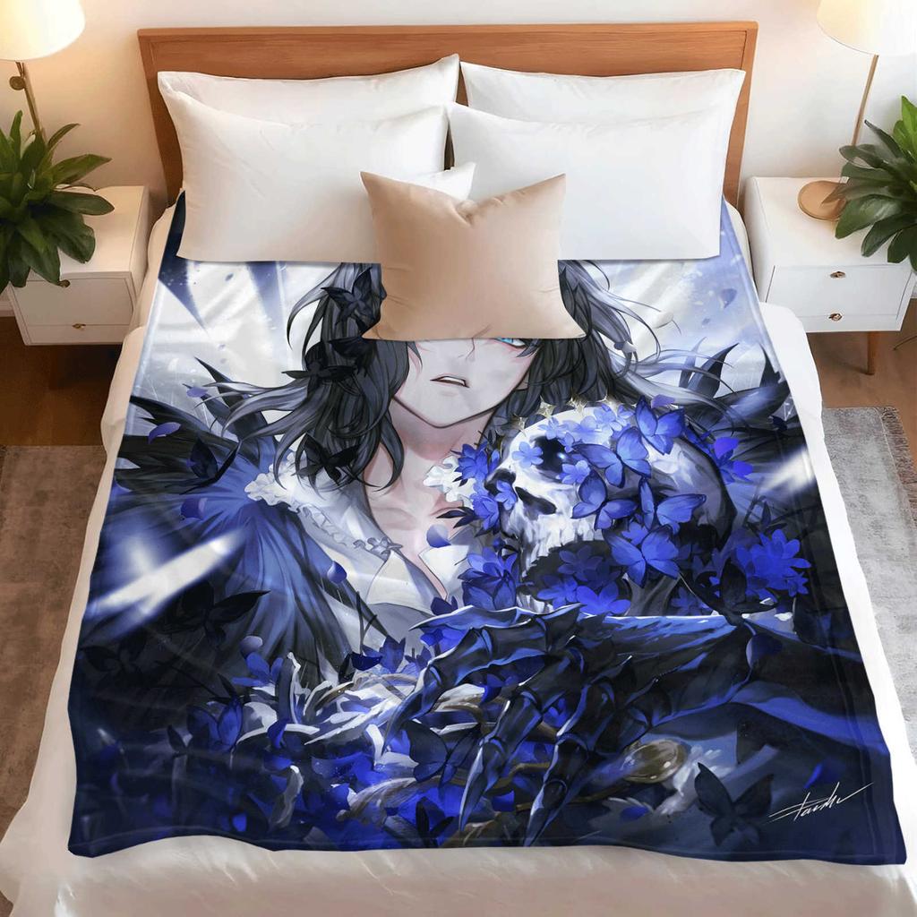 Cartoon Fate/Grand Order Oberon Flannel Blanket Cover Warm Soft Anime Blanket Multifunctional Decor Home Universal Blankets