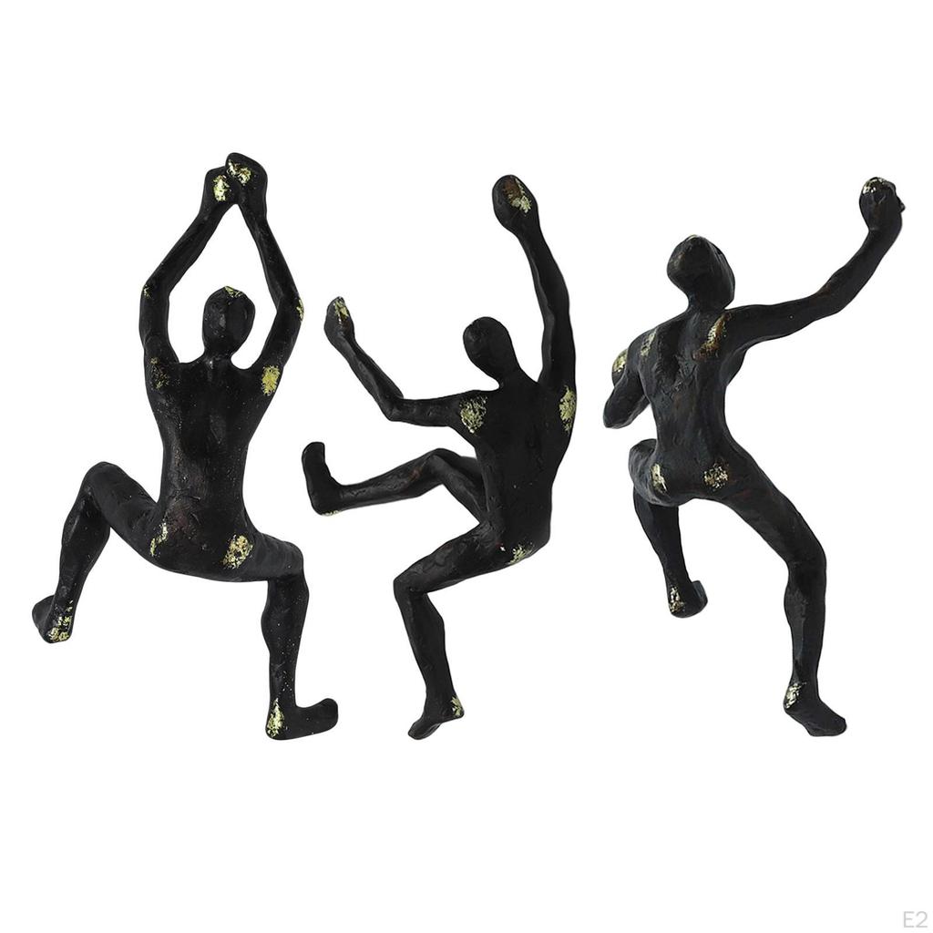 1 Adet Nordic Modern Reçine Heykel Yaratıcı Tırmanan Adam Duvar Heykelleri sanat ev Dekorasyonu için,