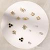 Elegant Pearl Earring Set: Niche 925 Silver Butterfly & Four-Leaf Clover Studs for Women