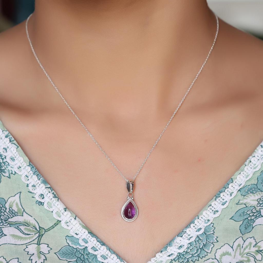 Sterling Silver Amethyst Jewelry Set, Women Jewelry, Gift For Her, February Birthstone Jewelry