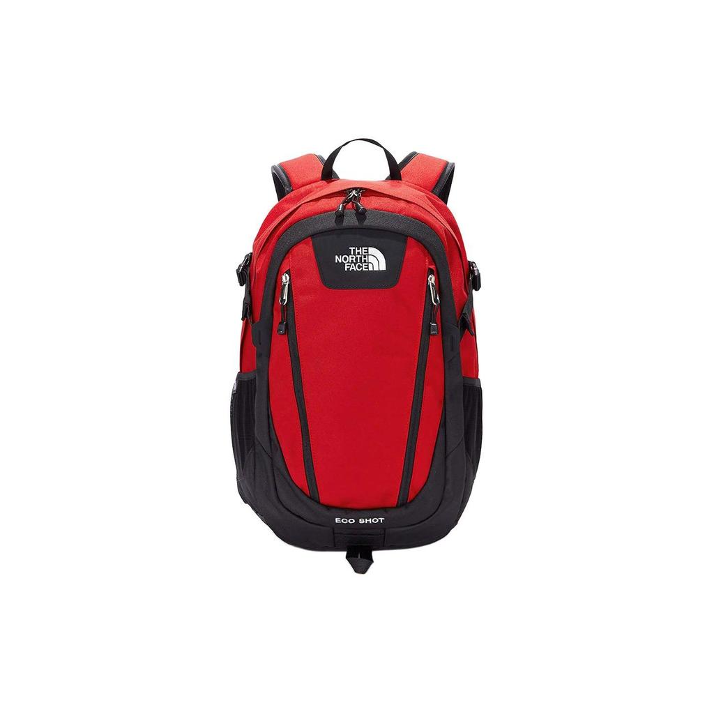 The North Face Zaino unisex con stampa logo, grande capacità, chiusura a zip, rosso NM2DL54C