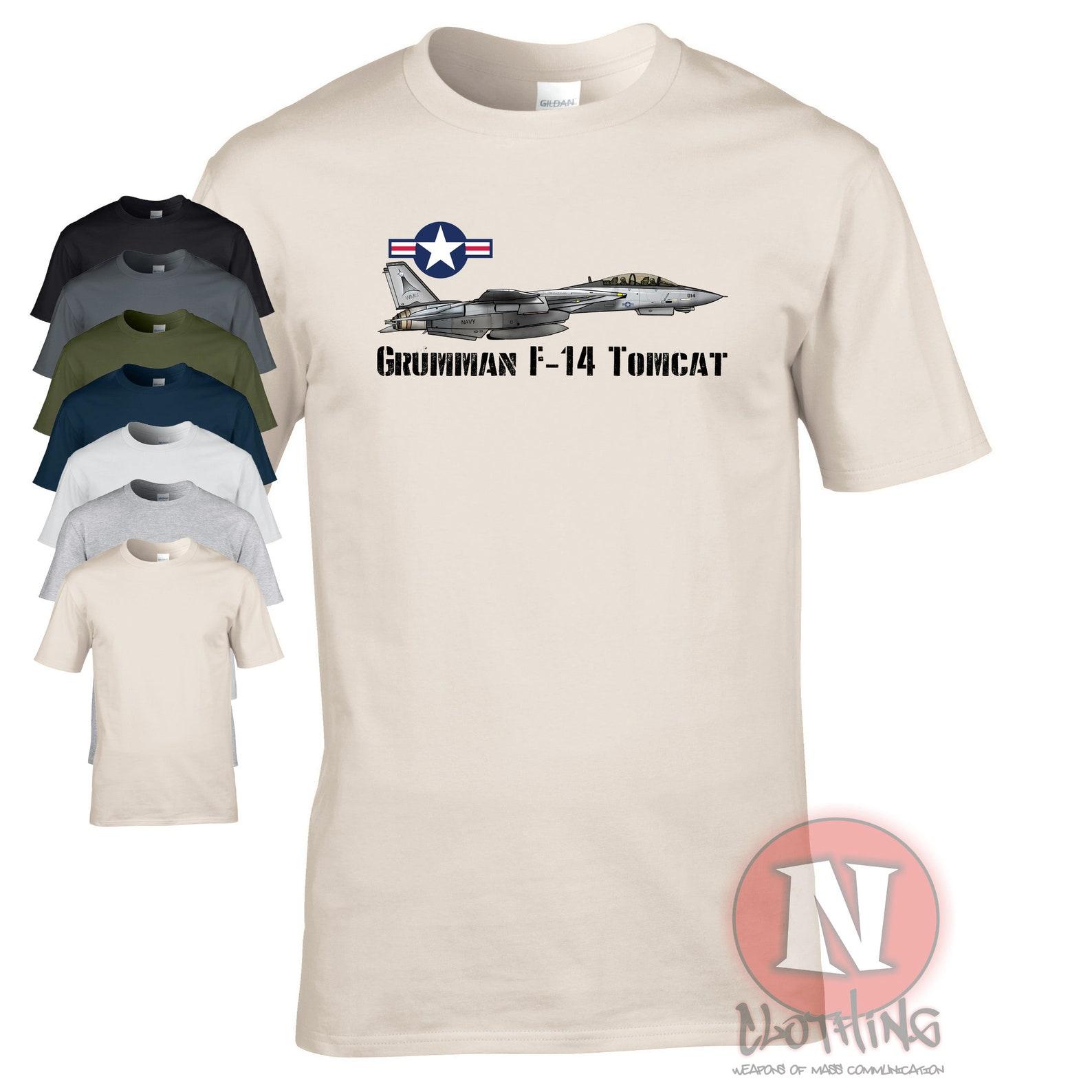 F14 Grumman F-14 Tomcat T-Shirt USAF multirole fighter aircraft 2XL