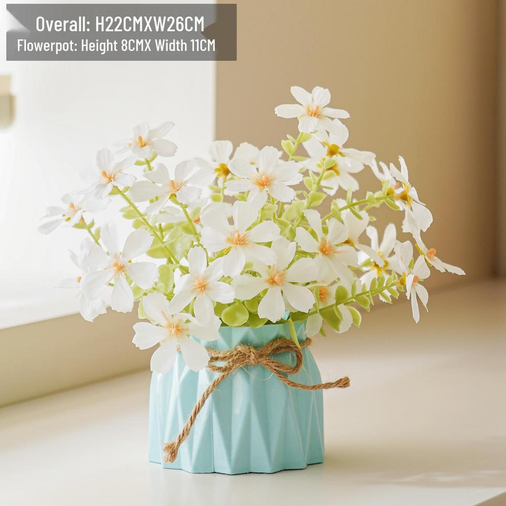 Artificial Flowers Desktop Ornament for Living Room and Dining Table Decoration