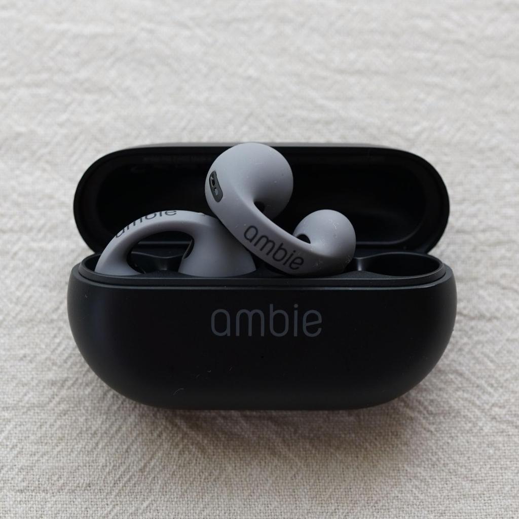 Ambie Sound Earcuffs Starter Set Earphone X AM-TW02 (Black Stone)