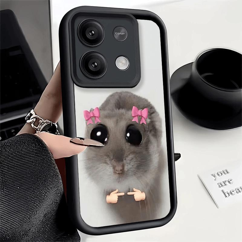 Phone Case for Xiaomi Redmi Note 15 14 13 Pro Plus Funny Sad Hamster Meme Shell 12S 11 11S 11T 5G 14S Soft Silicone Funda