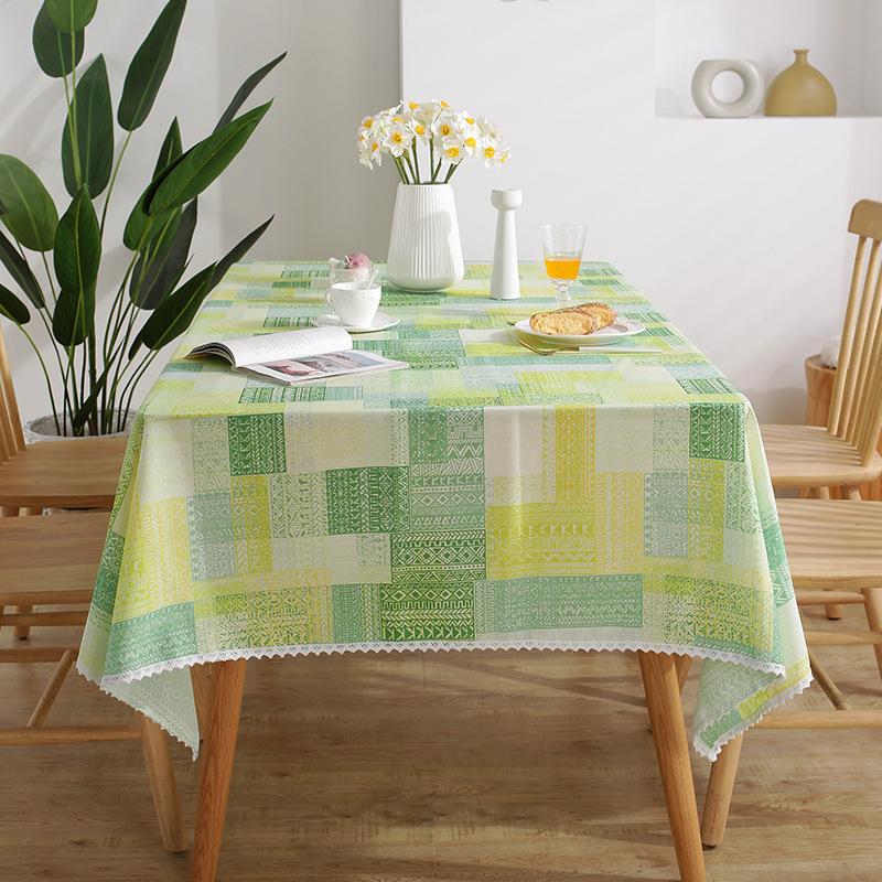 Henggang Pastoral Print Table Cloth Home Restaurant Rectangular Table Cloth Book Tablecloth Fabric Tablecloth