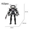 Skibidi Toilet Building Blocks Zombie Skibidi Toilet Logo The Audio Man And Camera Titan Man Building Block DIY Bricks Toys