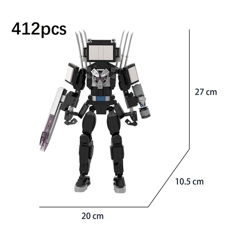 Skibidi Toilet Building Blocks Zombie Skibidi Toilet Logo The Audio Man And Camera Titan Man Building Block DIY Bricks Toys