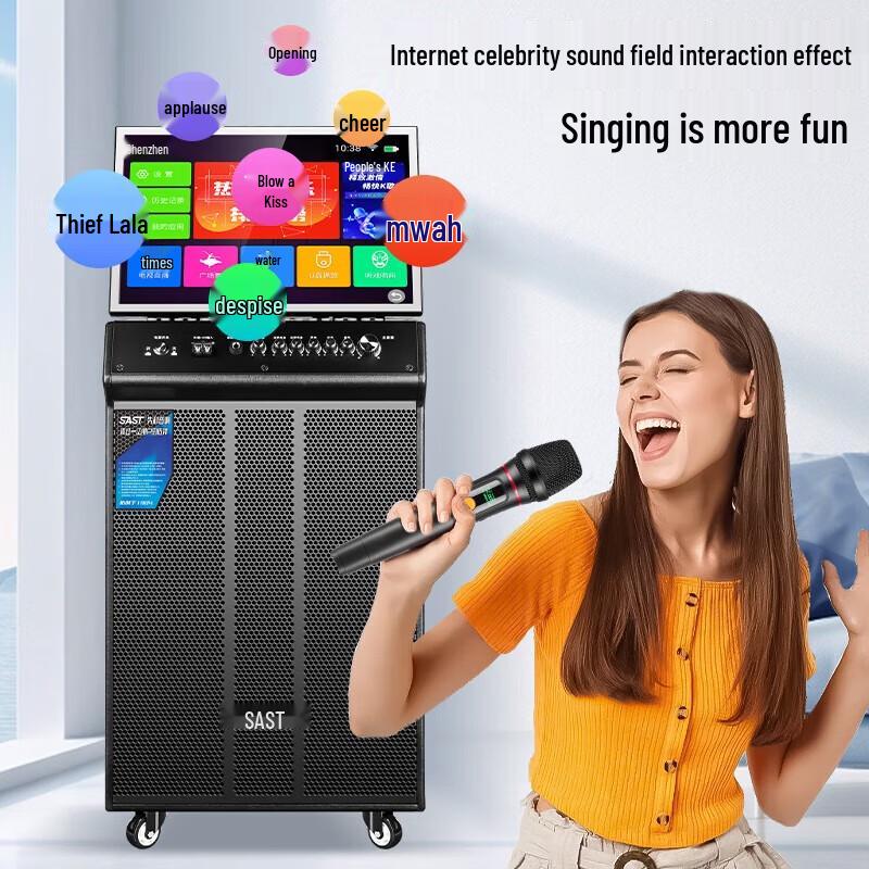 SAST WD-30 Portable Karaoke Machine with Display