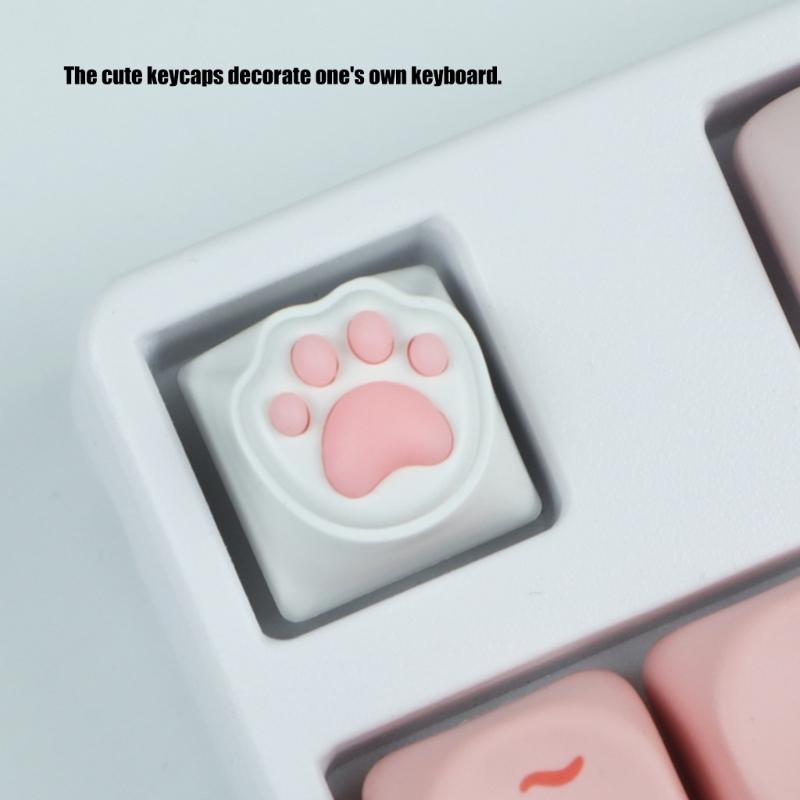 Kitty Paws CatPaw Handmade Customizeds Silicone Keycap for Switches Mechanical Keyboards