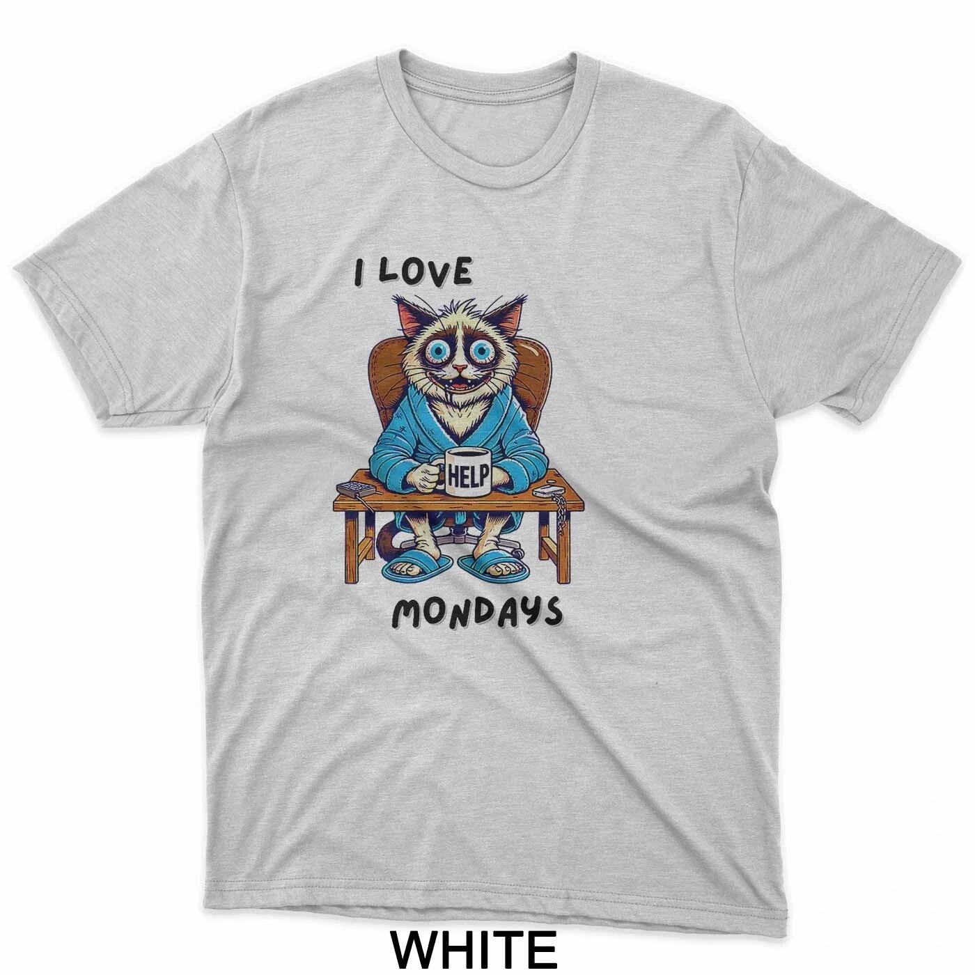 

Coffee First – Burnout Cat Asking for Help T-Shirt M