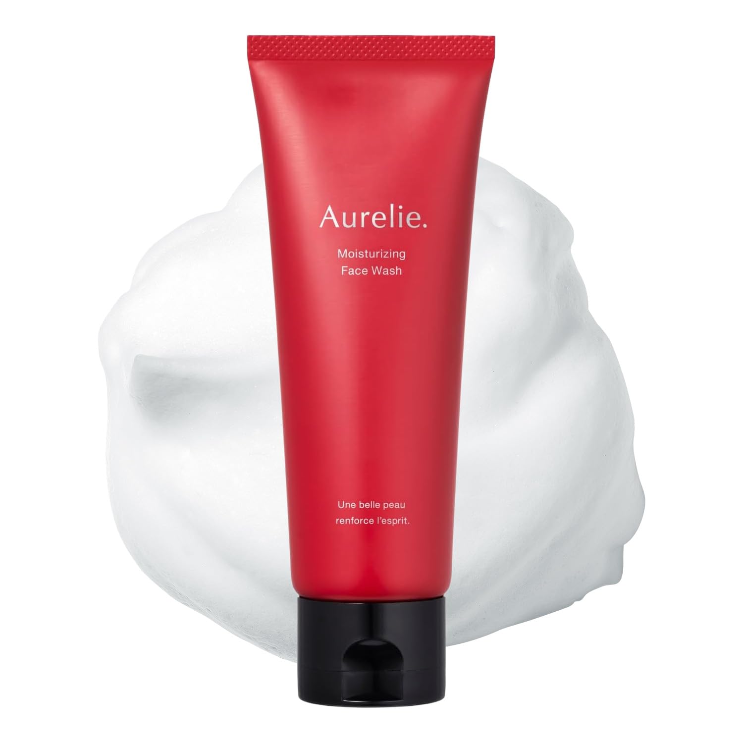Aurelie Moist Face Wash 120g - Facial Cleanser, Face Wash Foam, Developed by MEGUMI, Rich Foam, Pore Cleansing, Blackhead Removal, Exfoliation, Skin C