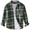 Men's Plaid Casual Long Sleeve Shirt - Versatile and Stylish for Spring and Autumn (Style 6120).
