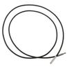 10x1.5mm Black Wax Cord Rope Push Bayonet Clasp Making Necklace 18 inch