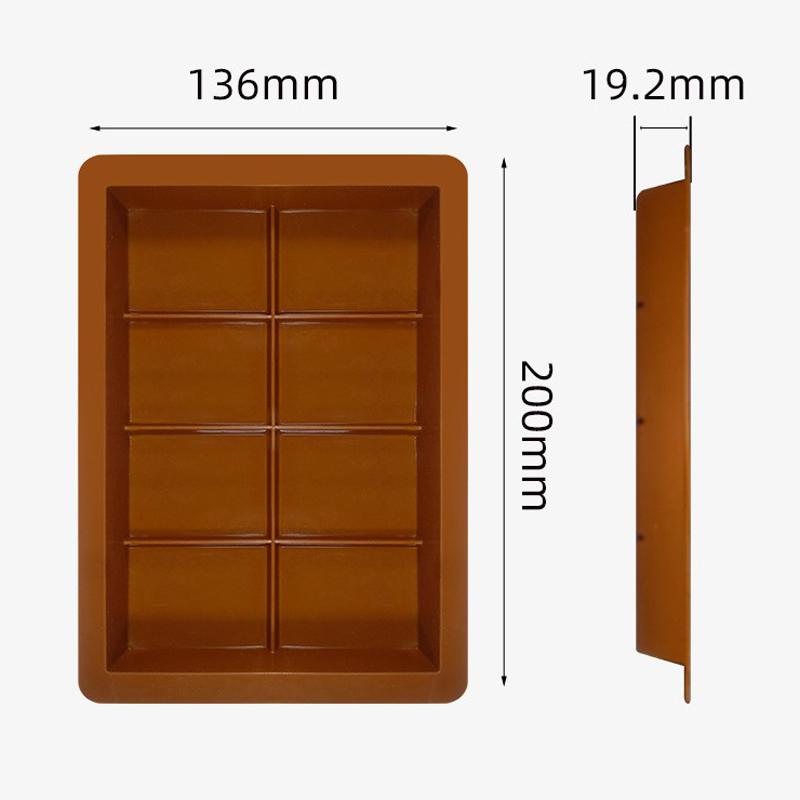8/12/24 Zellen Schokoladenform DIY Schokoladentafel Silikonform für Schokoladentafel Pistazien-Schokoriegelform Handgemachtes Geschenk