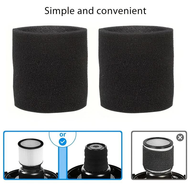 3 Stück Schaumstoff-Filter-Ersatzteile, Schaumstoff-Ersatzfilter für und Nass-/Trockensauger Kompatibel mit Staubsaugern