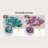 Ultra-Thin Abalone Shell Sheets, Natural Paua Shell Nail Art Decoration, Rainbow Color Nail Design Thin Sheets for DIY Nail Art Accessories